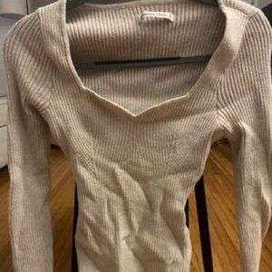 Abercrombie Size M Long Sleeve Ribbed Bodysuit